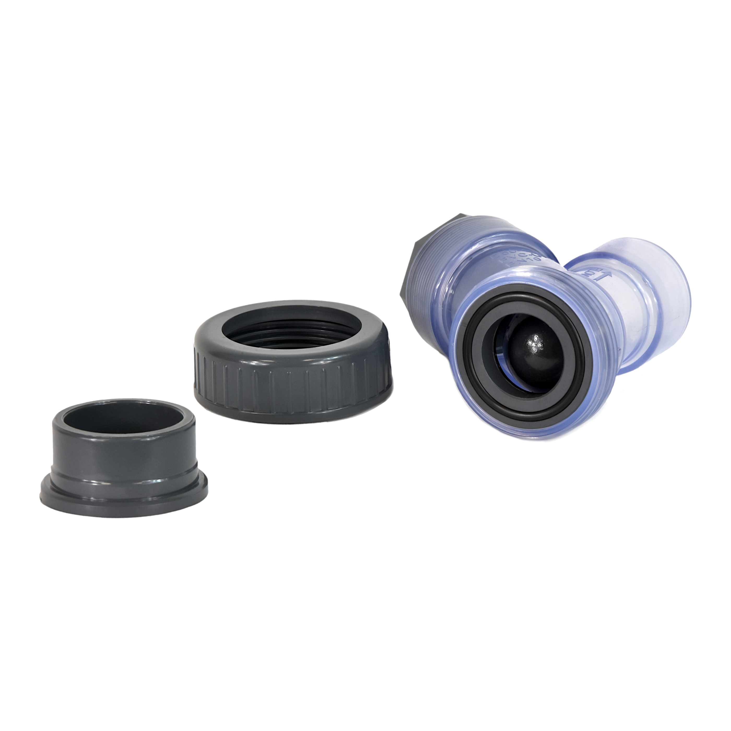 Ballzweigventil. Erinnerung PVC DN40 (Kleber)