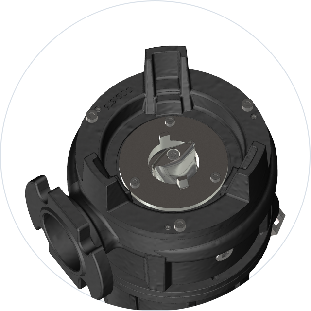 GX 50-2/150 m/g s (1,5 kW, 230 V) Pumpe mit axialem Shredder