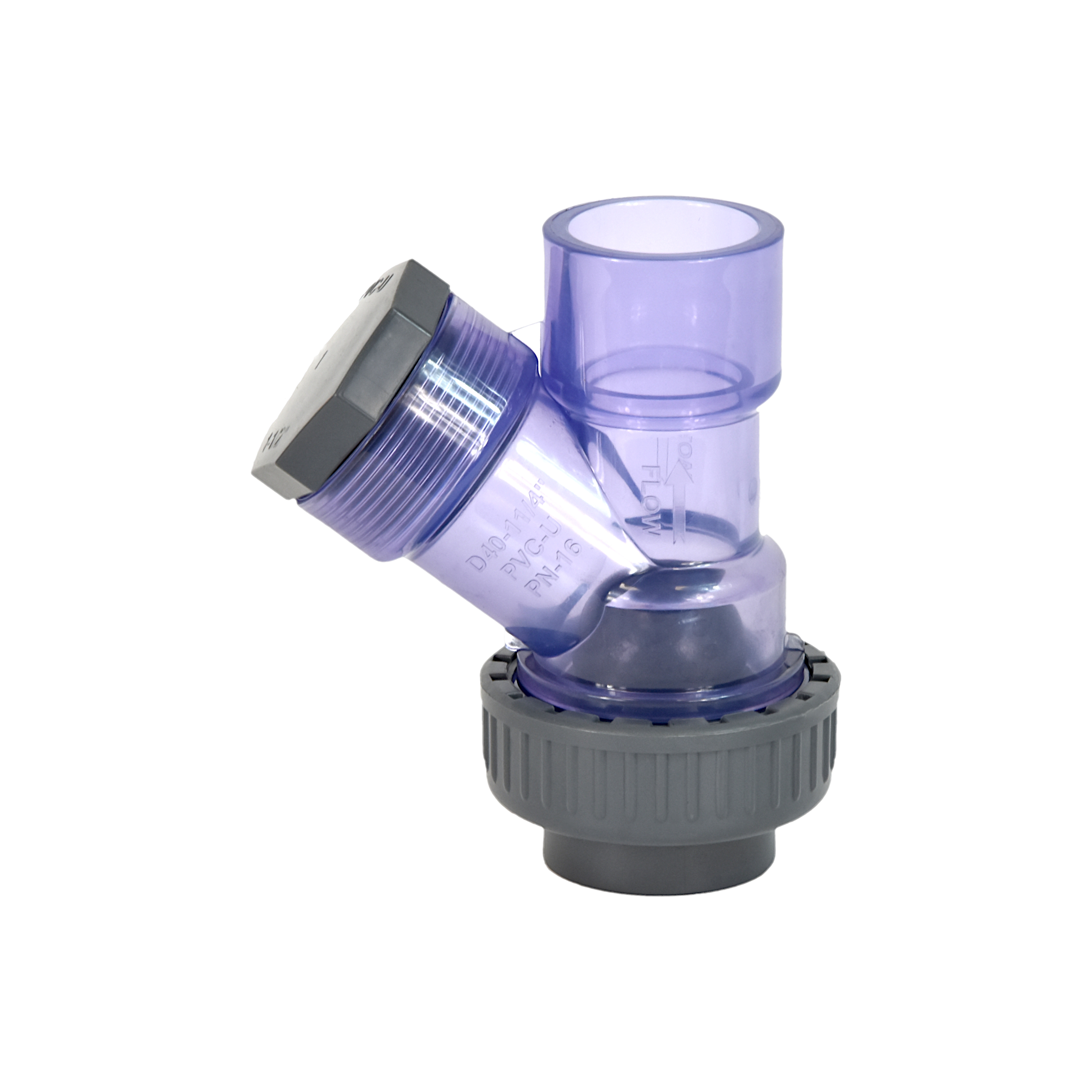 Kugelprüfventil zurückgegangen PVC DN32 (Kleber)