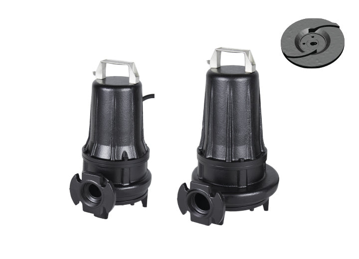 GX 50-2/150 m/g s (1,5 kW, 230 V) Pumpe mit axialem Shredder