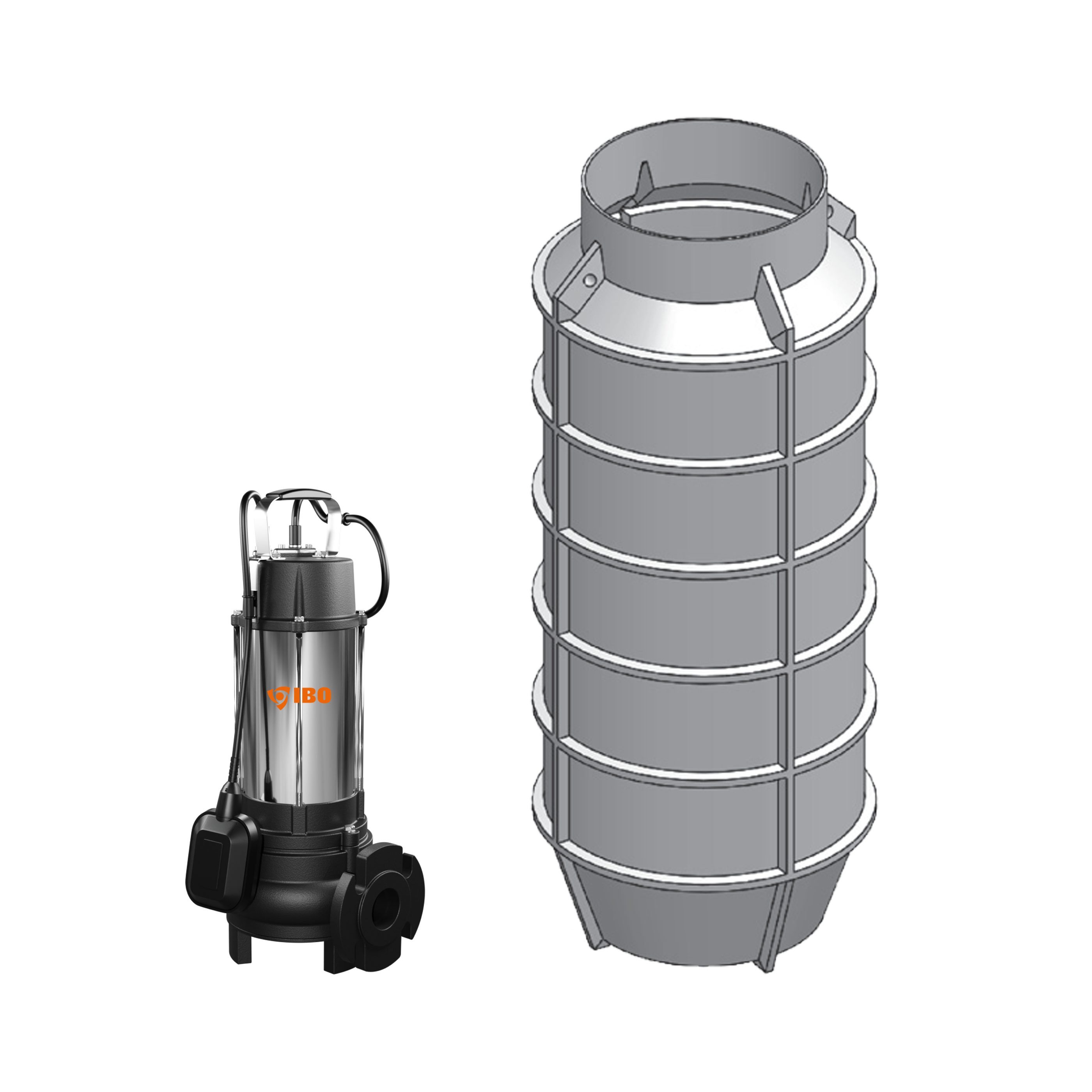 PSI/VOX1.5 - Eine Haushaltspumpenstation mit Vox 1,5 kW 1 -Phasenübertragung 50 mm