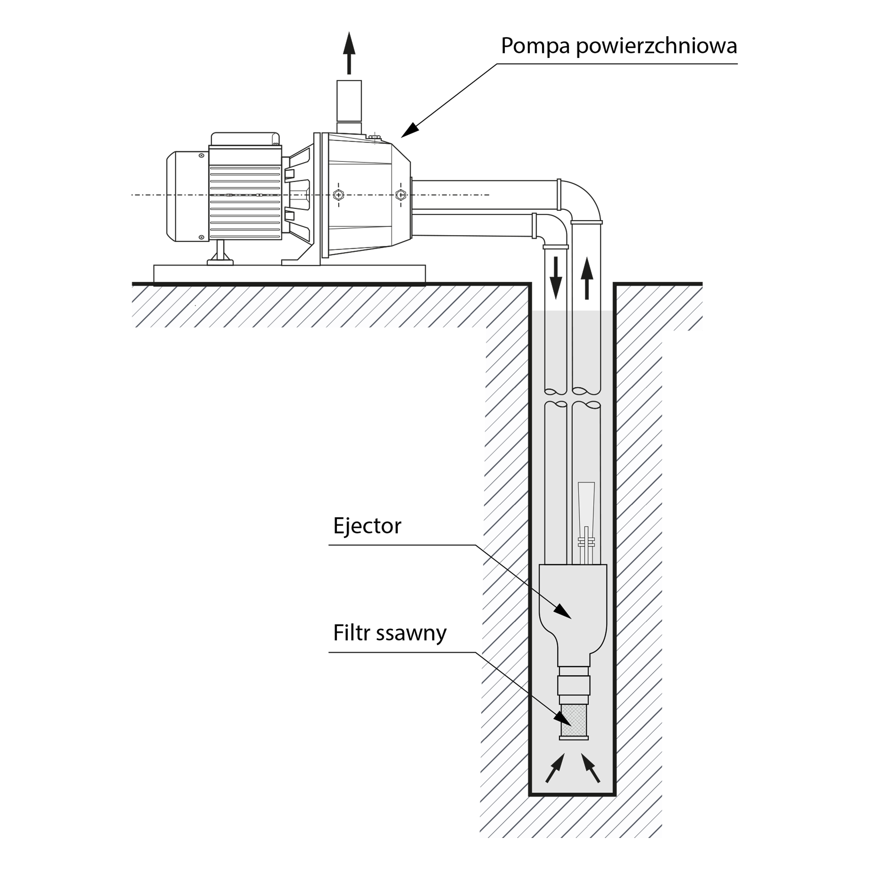 DP 355 (1,1 kW, 230 V) Hydrophorpumpe