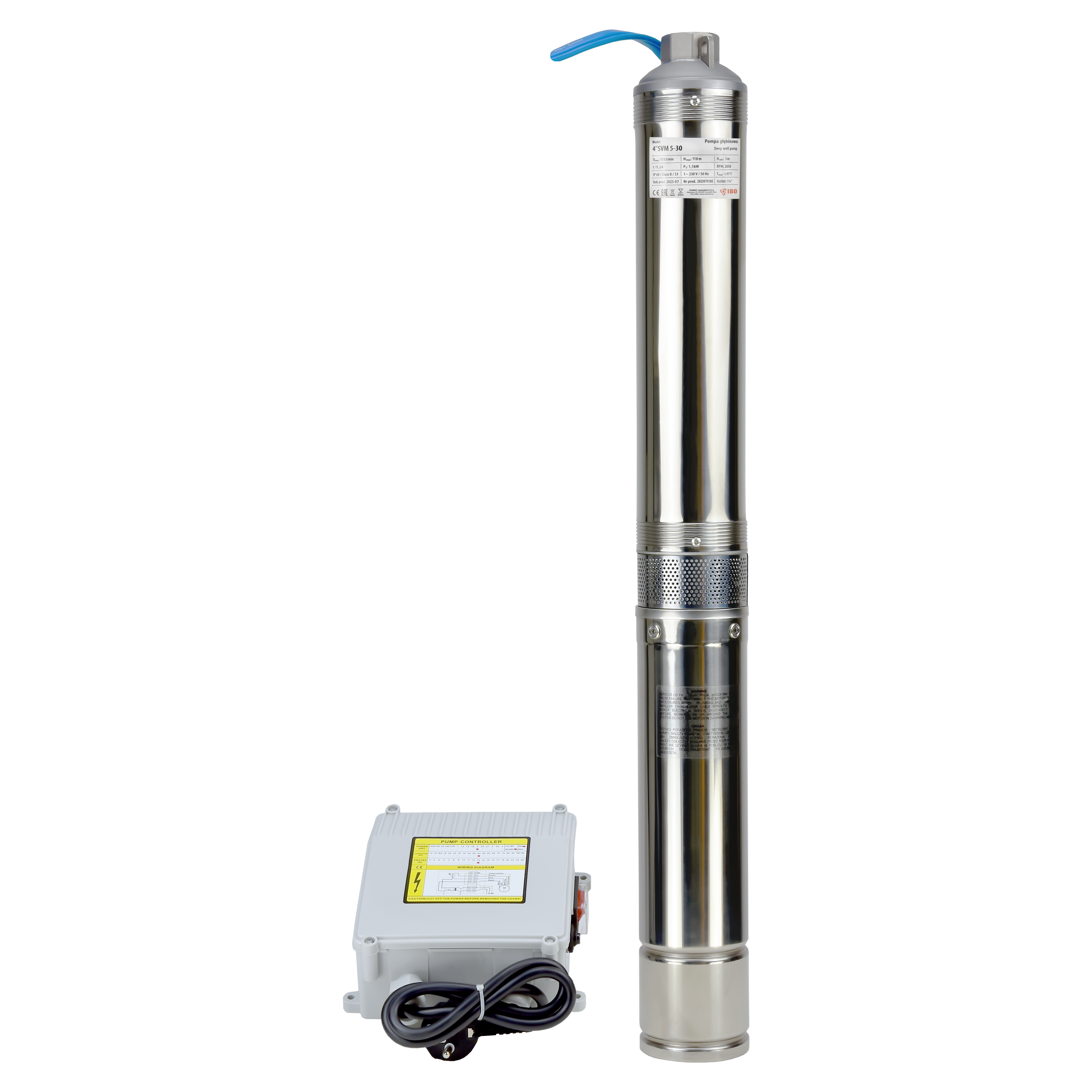 4" SVM 5-30 (1,5 kW, 230 V) pompa głębinowa z kablem 30m