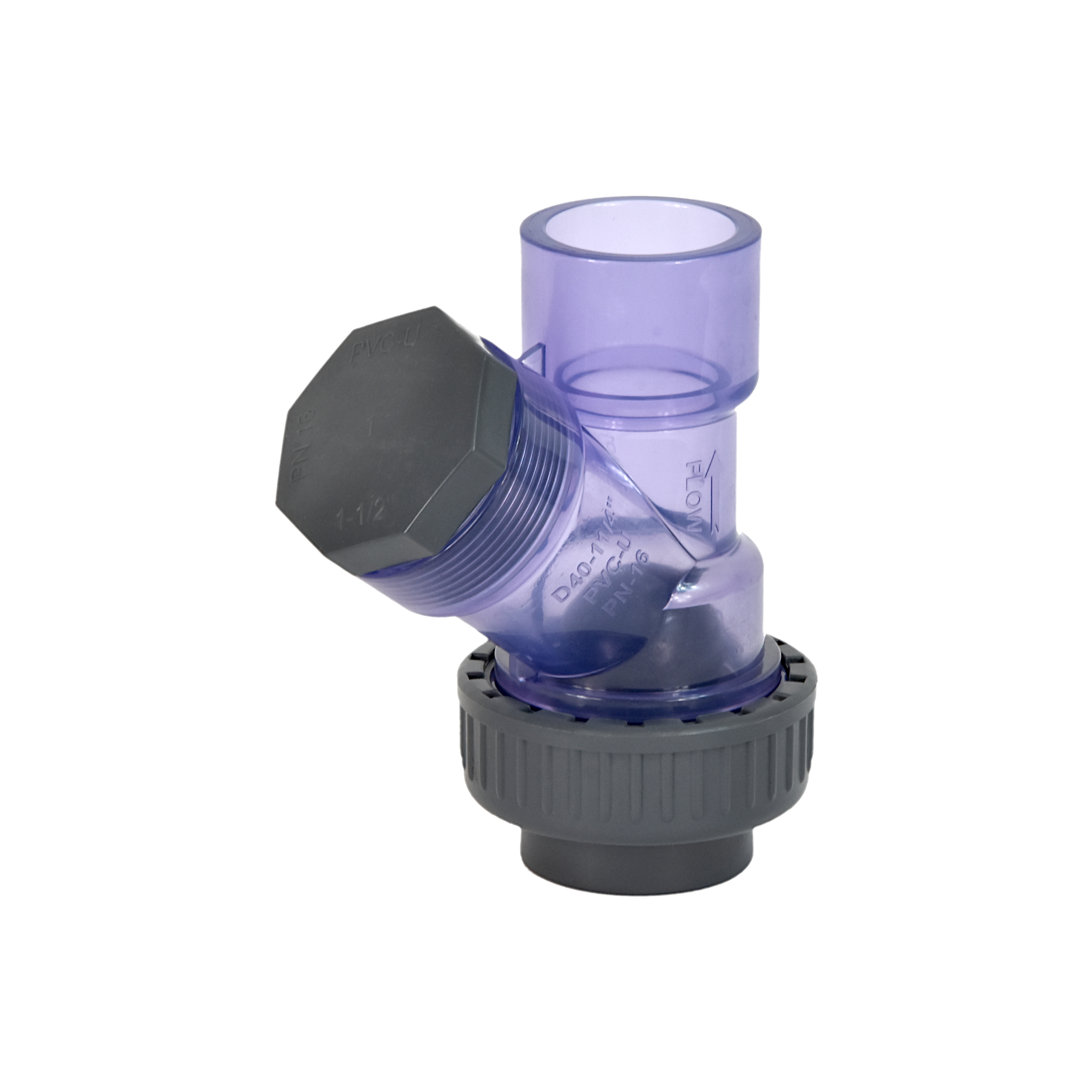 Kugelprüfventil zurückgegangen PVC DN32 (Kleber)