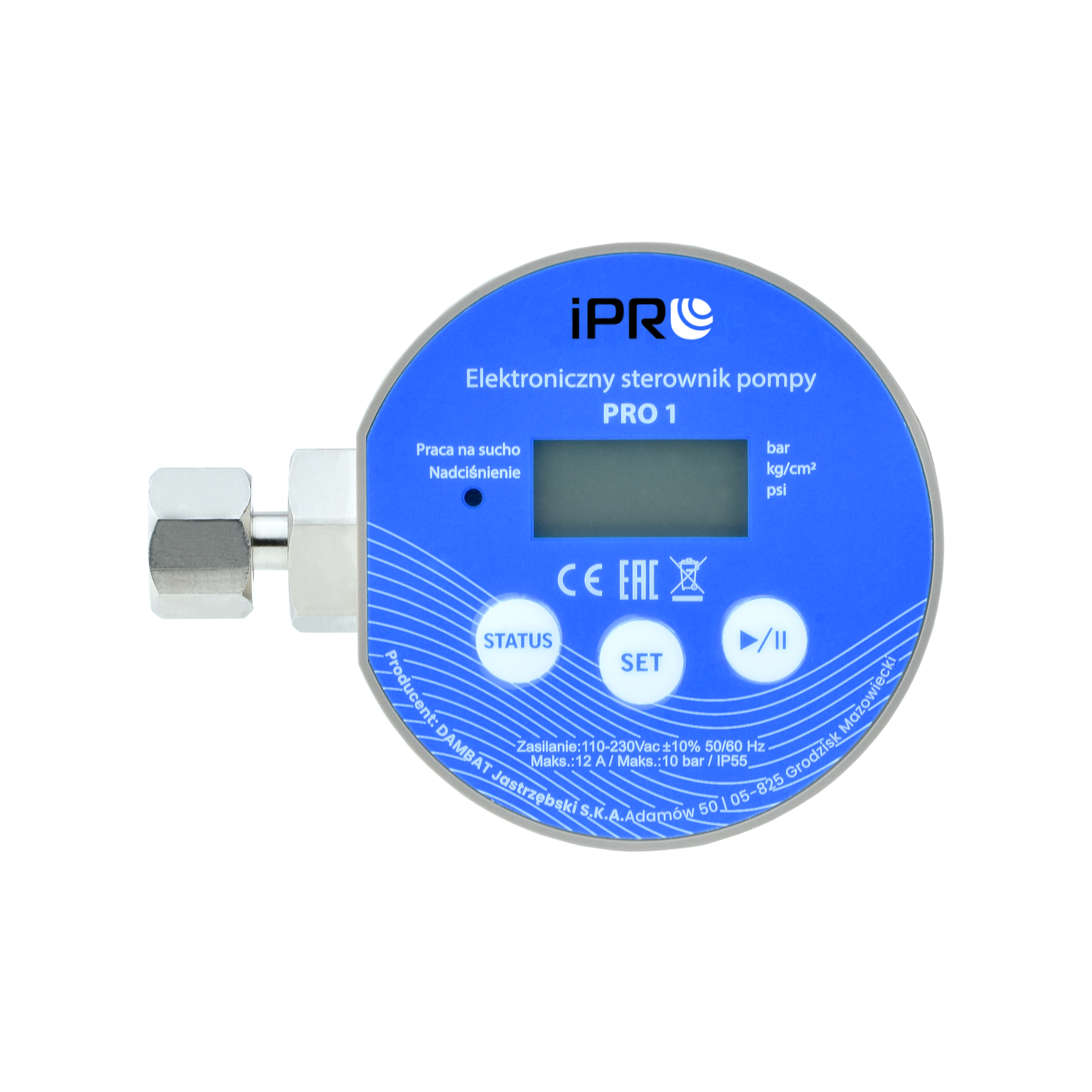 Elektronischer Druckschalter PRO 1 (230 V, 1,5 kW).