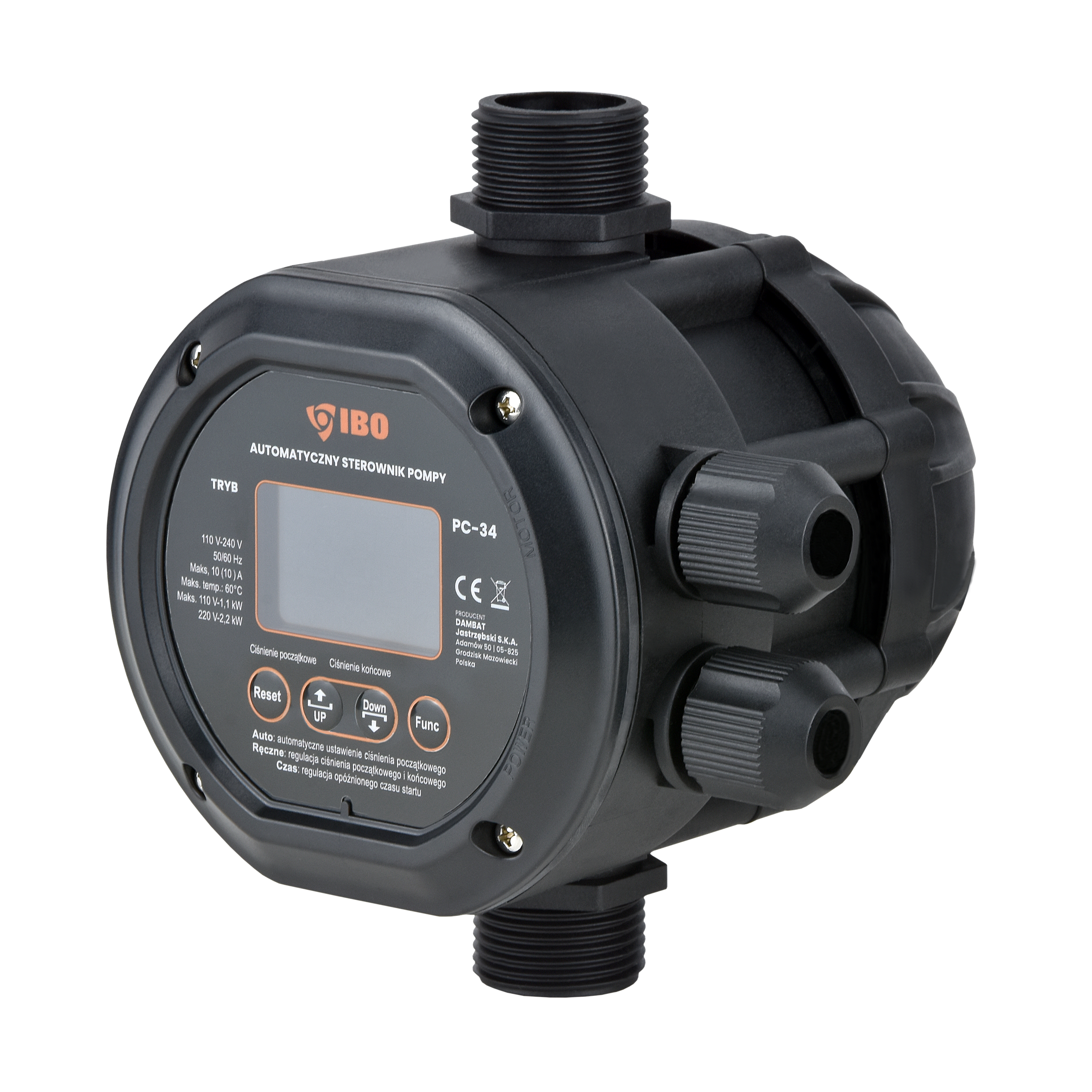 Elektronischer PC-34-Druckschalter (2,2 kW, 230 V) Pumpensteuerung