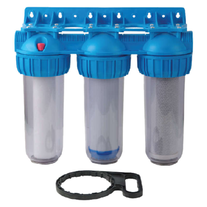 Dreifachwasserfilter / Gehäuse 3x10 - 1 "