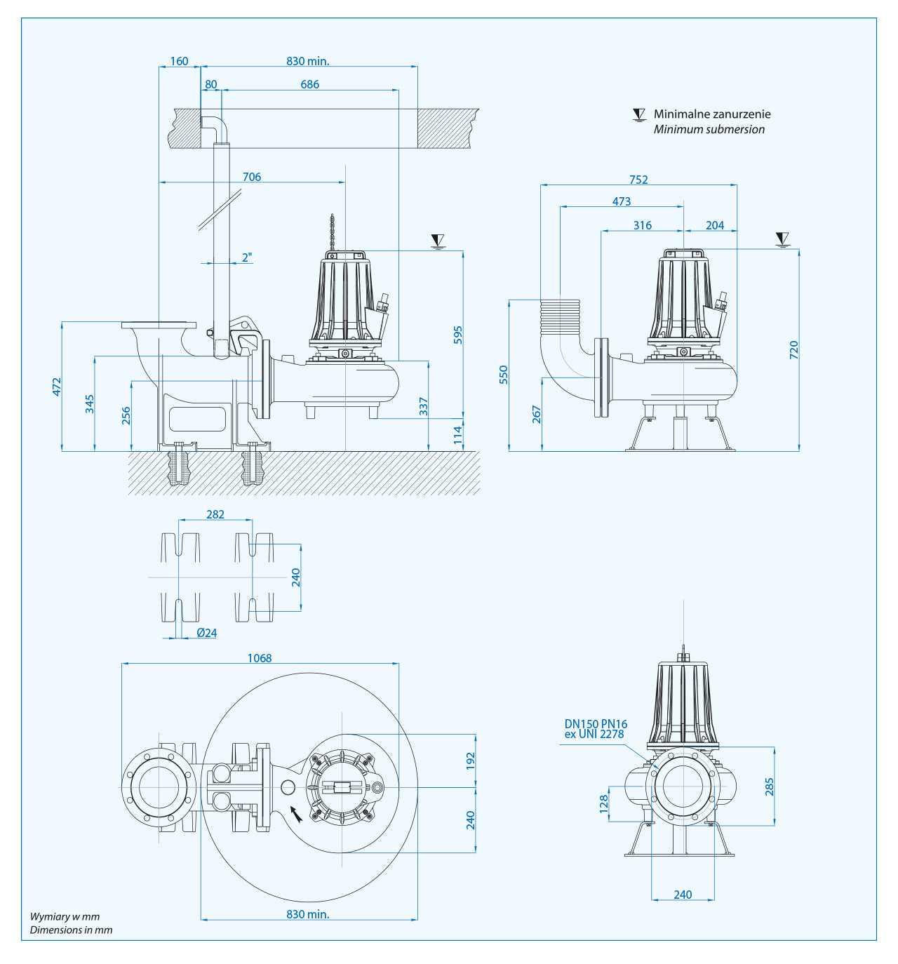 AT-EX 150/4/173 c.258 (7,5 kW, 400 V) Spezialpumpe mit ATEX-Zertifikat