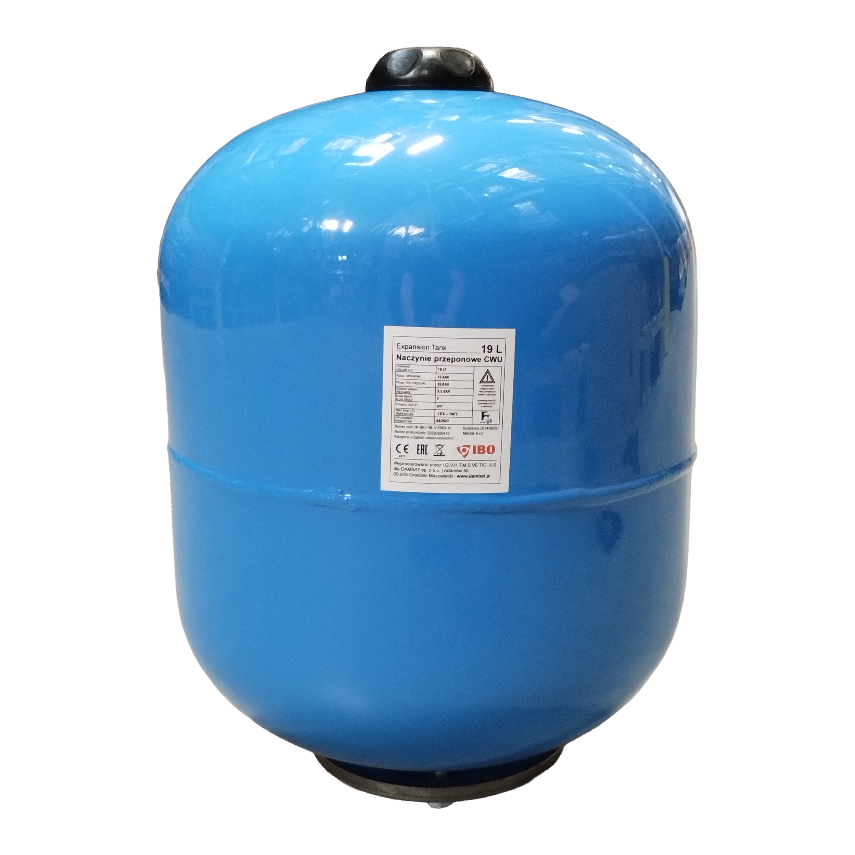 DHW Reservoir 19 Biały/Sonne. IBO ITALY