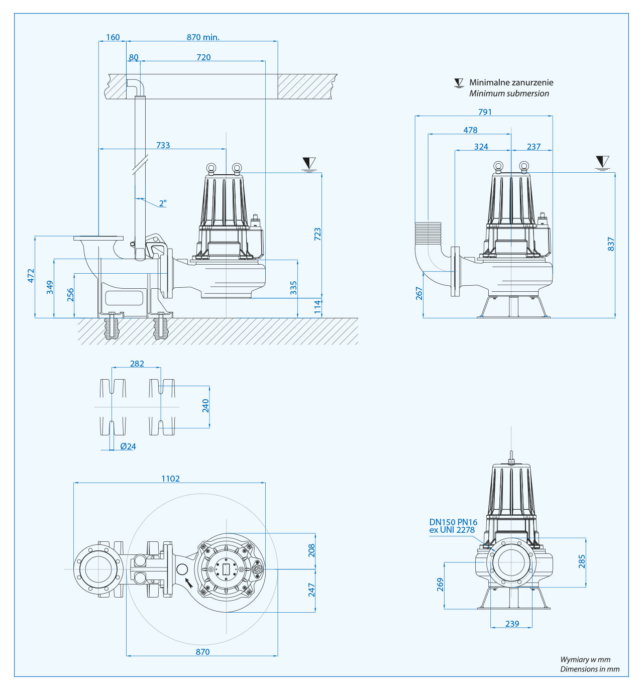 AT-EX 150/4/200 c.263 (16 kW, 400 V) Spezialpumpe mit ATEX-Zertifikat