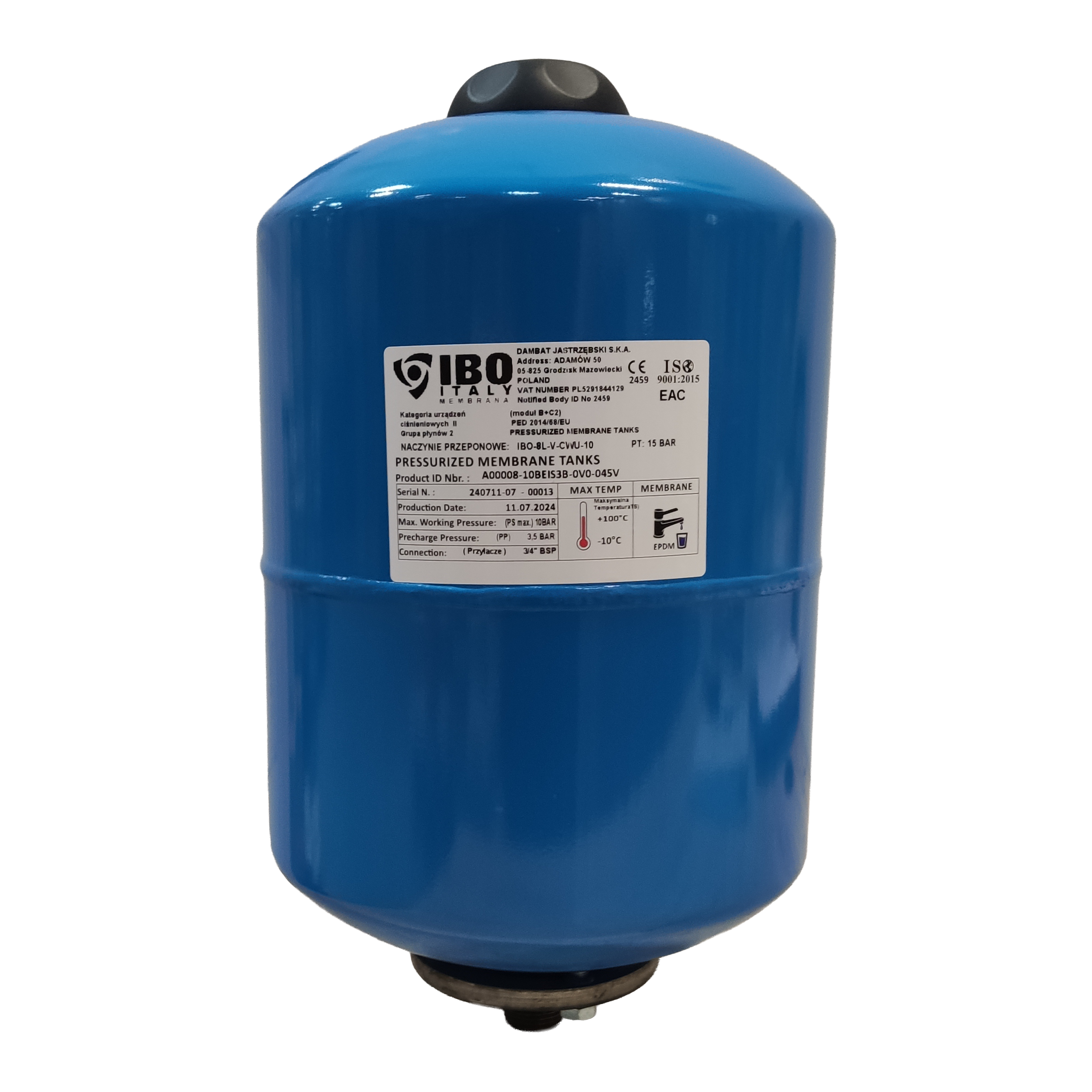 DHW Tank 5 Blau IBO ITALY