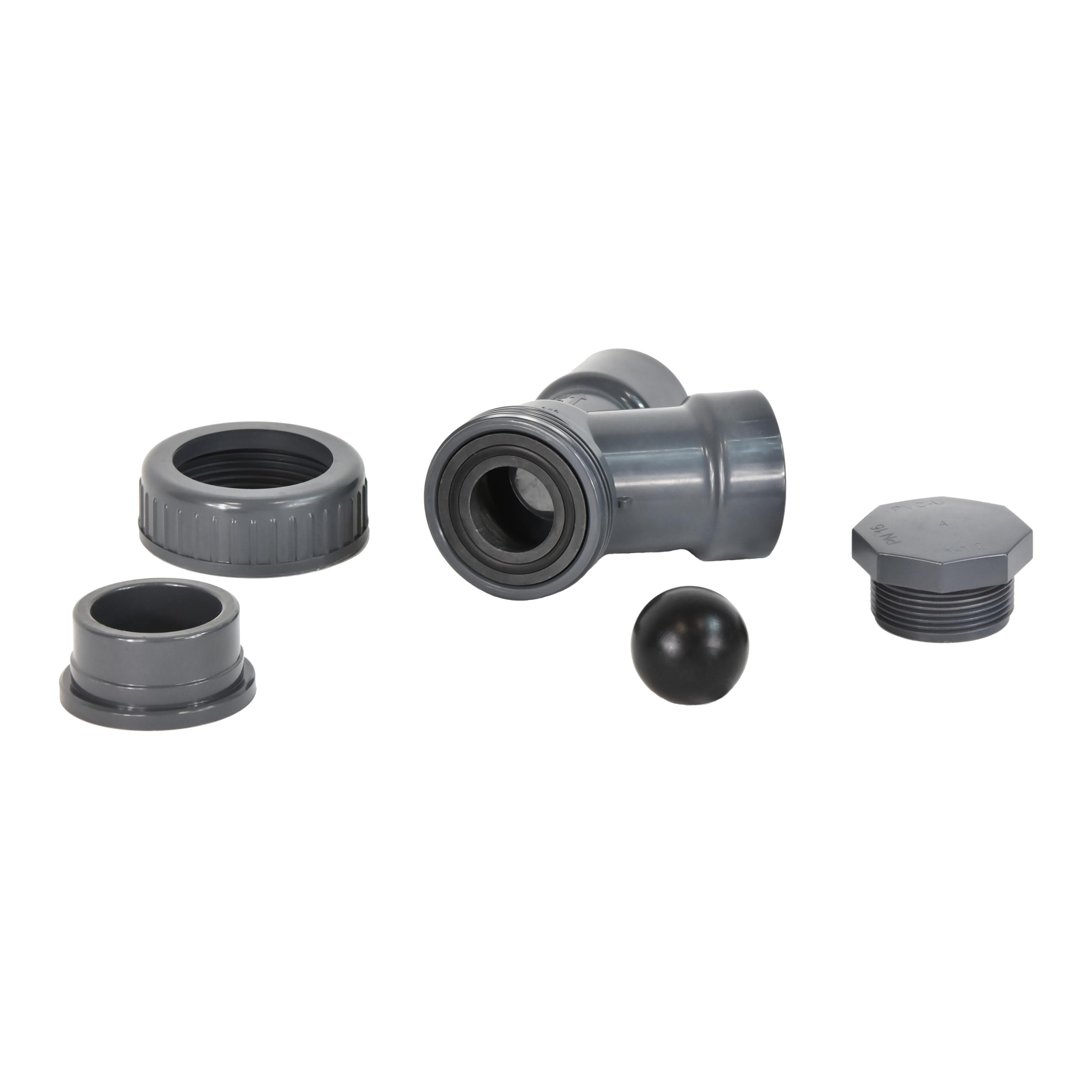 PVC DN32 Ball Check Ventil (Kleber)