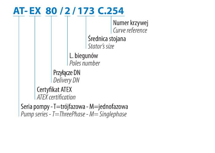 AT-EX 80/2/173 c.259 (9,1 kW, 400 V) Spezialpumpe mit ATEX-Zertifikat