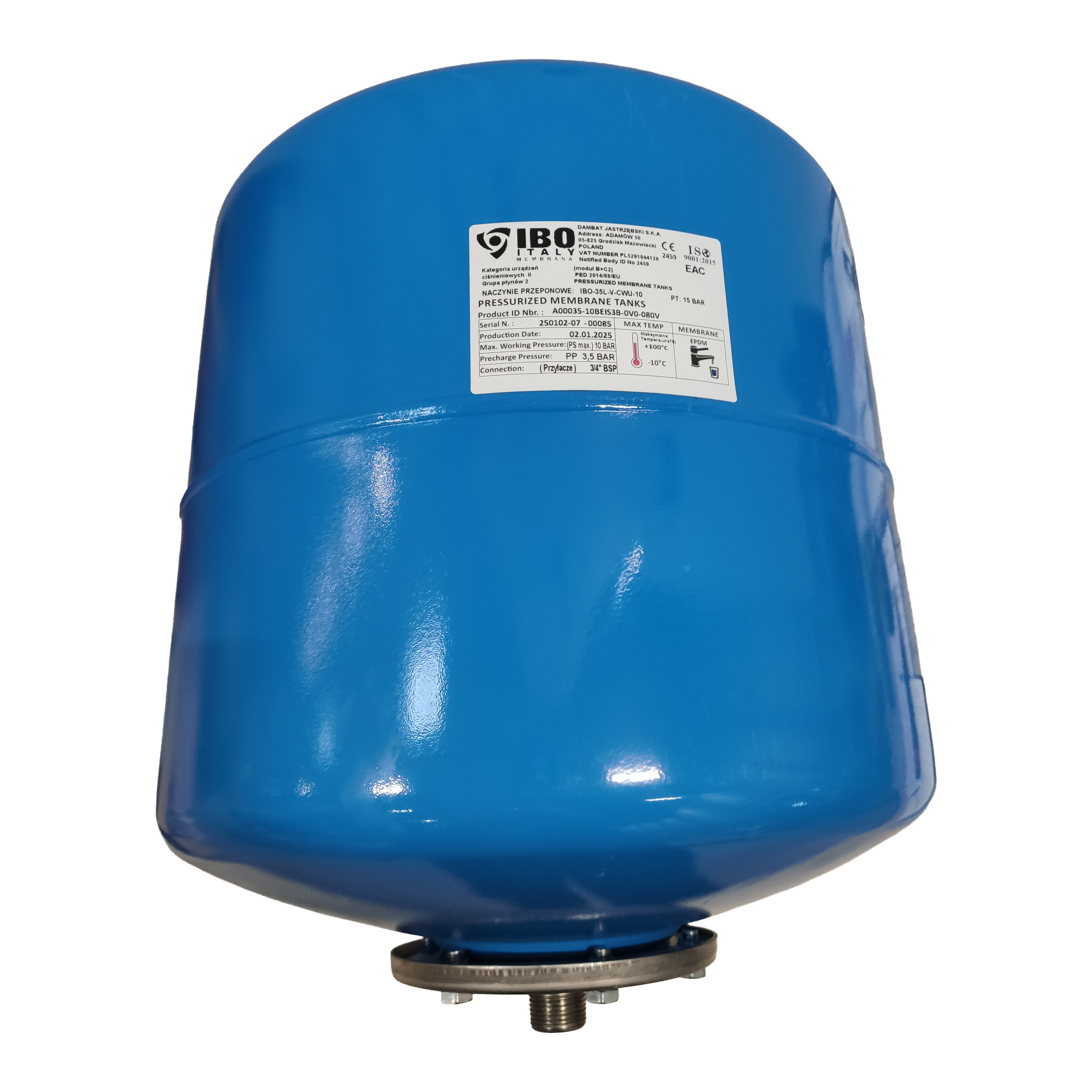 DHW Tank 36 Weiß IBO ITALY