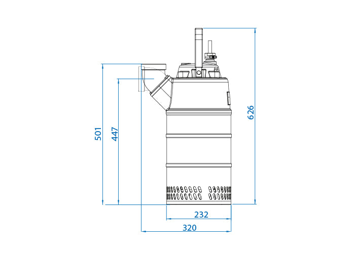 Kappa K120.2.50 m - H (1,2 kW, 230 V) Schampumpe