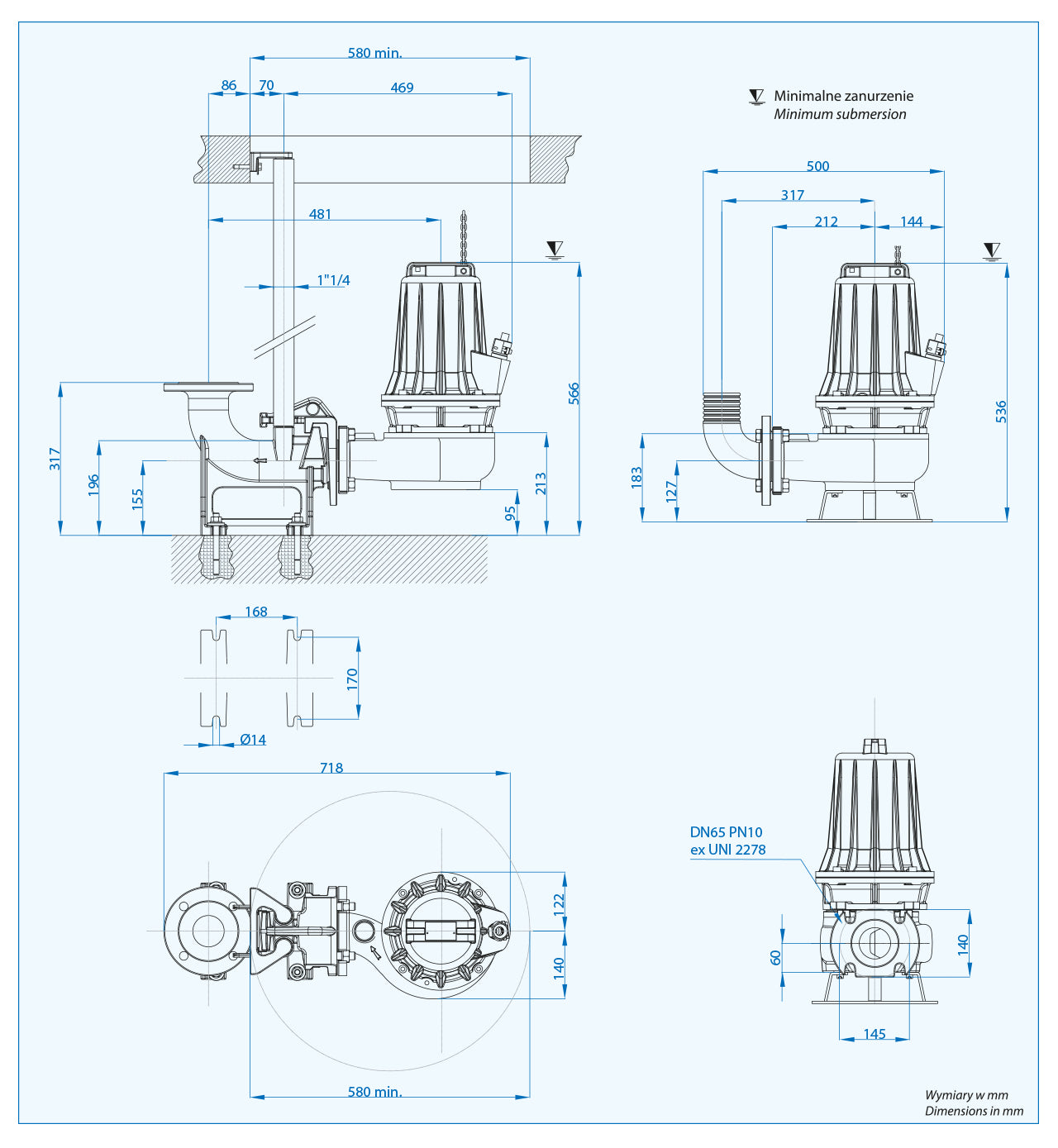 AT-EX 65/2/152 C.247 (4,2 kW, 400 V) Spezifische Pumpe mit ATEX-Zertifikat