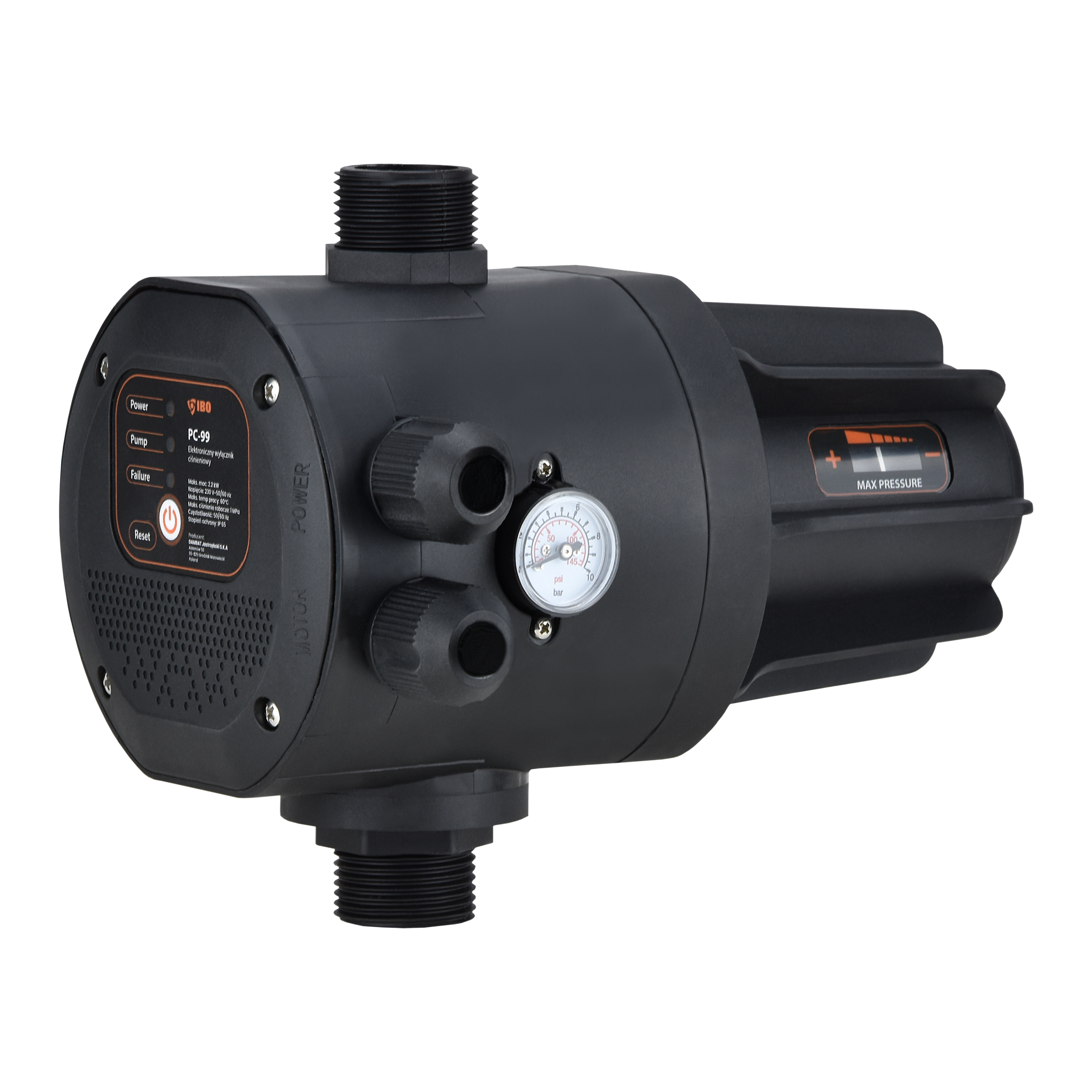 Elektronischer Schalter mit Druckminderer PC-99 (2,2 kW, 230 V) Pumpensteuerung