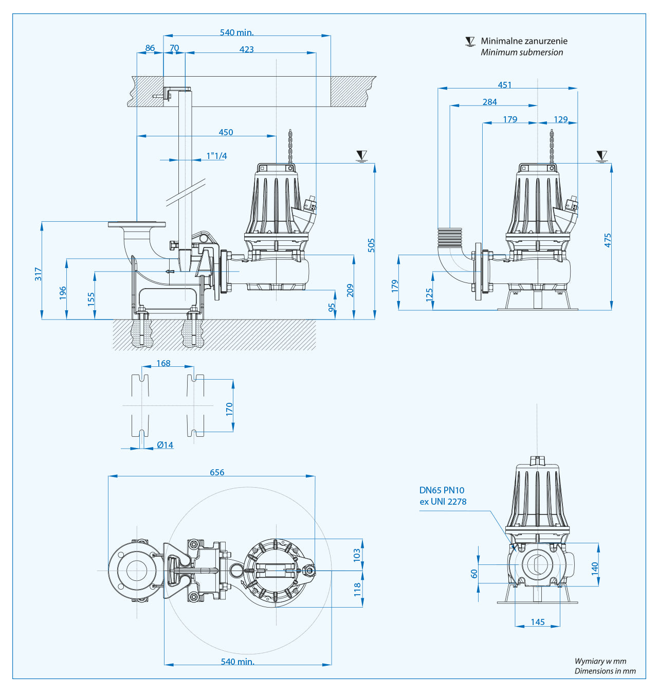 AT-EX 65/2/125 C.237 (2,2 kW, 400 V) Spezialpumpe mit ATEX-Zertifikat