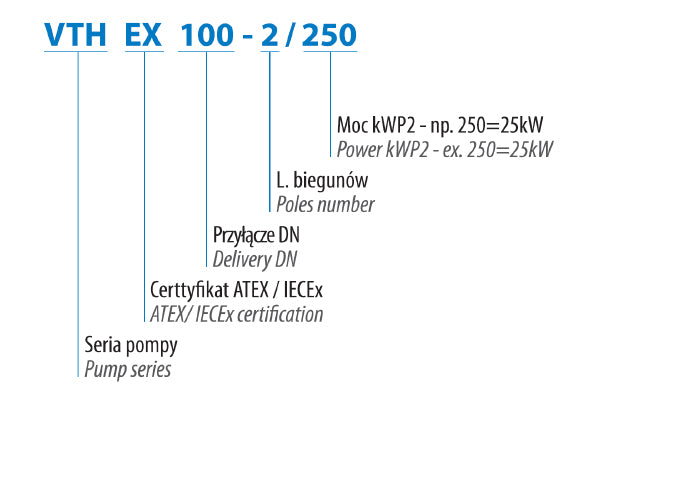 VTH-EX 100-2/400-2 (40 kW, 400 V) Spindpumpe mit ATEX-Zertifikat